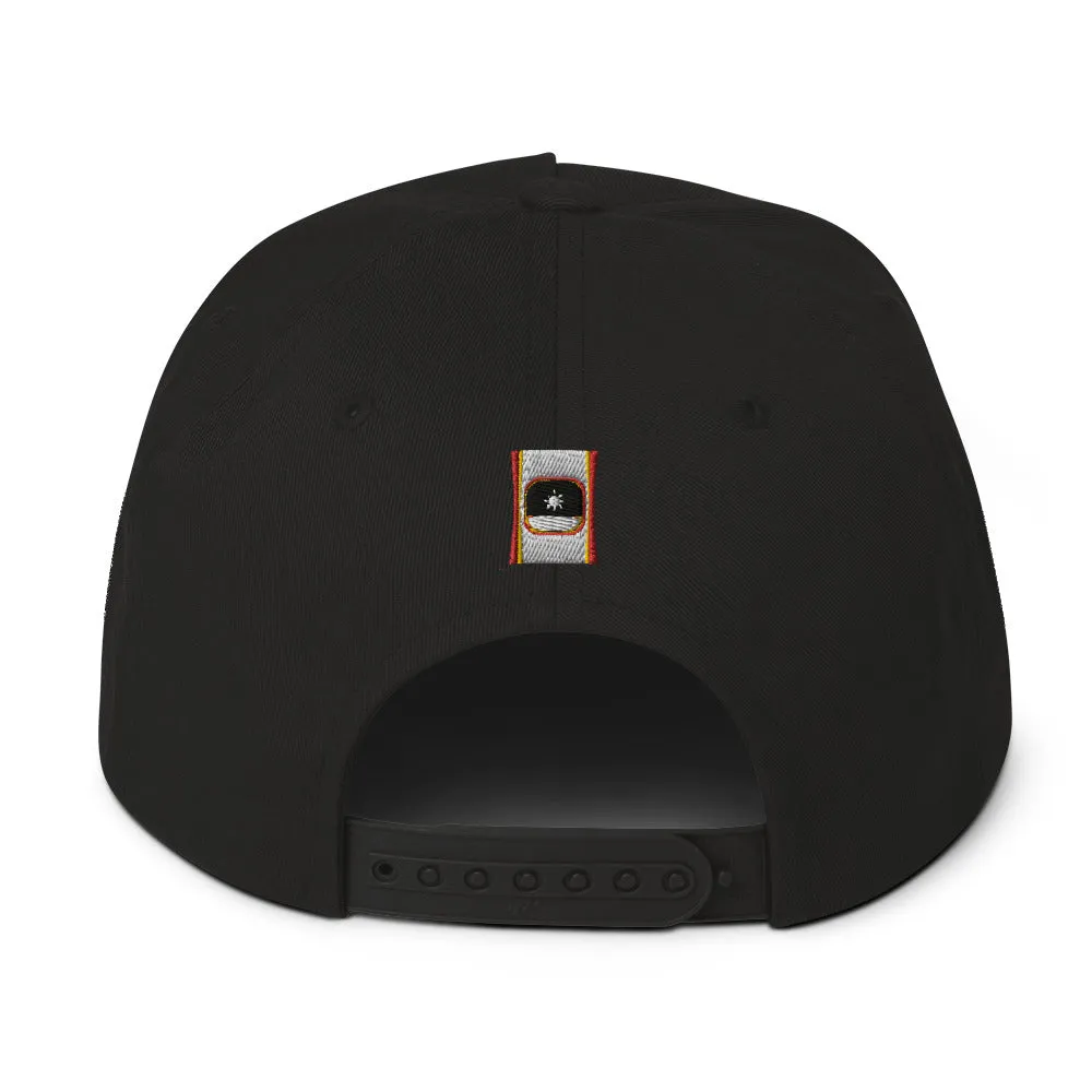 Snapback Cap Flat Billed High Profile Yupoong Ascension High Fashion White Sun