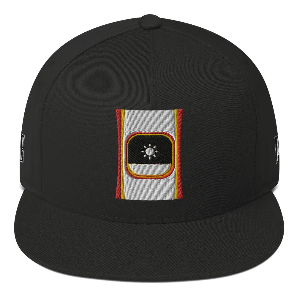 Snapback Cap Flat Billed High Profile Yupoong Ascension High Fashion White Sun