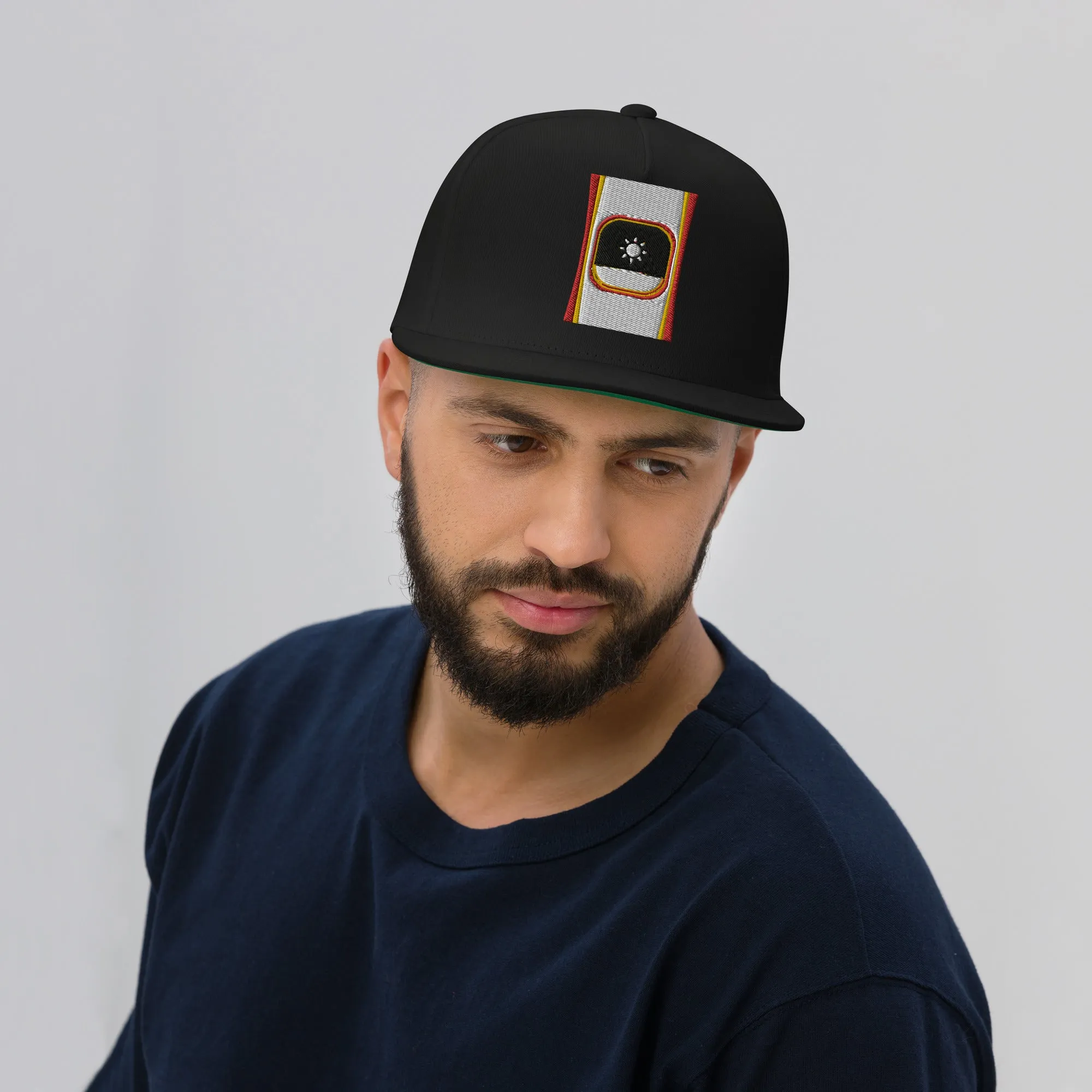 Snapback Cap Flat Billed High Profile Yupoong Ascension High Fashion White Sun