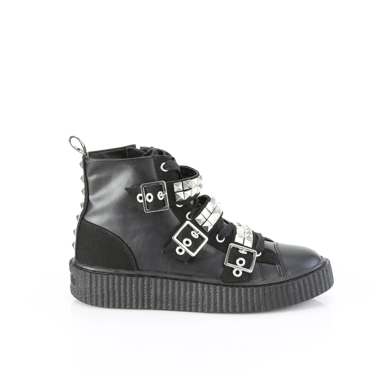 Sneeker 225 High Top Ankle Creeper Unisex Sneaker - Demonia Direct