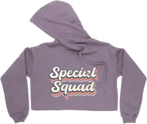 Special Squad Women's Cropped Fleece Hoodie - Geek Cropped Hoodie for Women - Cool Hooded Sweatshirt
