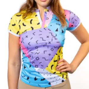 Spiced Equestrian Siren Dry-Fit Polo in Radical - Women's XS