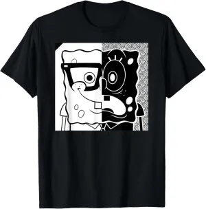 SpongeBob SquarePants - Superfly black and white T-Shirt