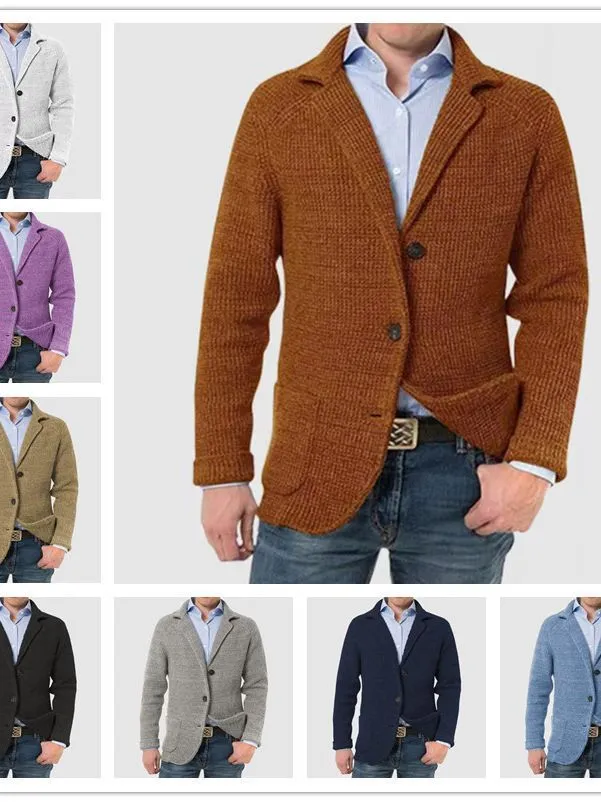 Stand Collar Cardigan Casual Knitted Sweaters