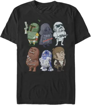 STAR WARS Men's Doodles Graphic