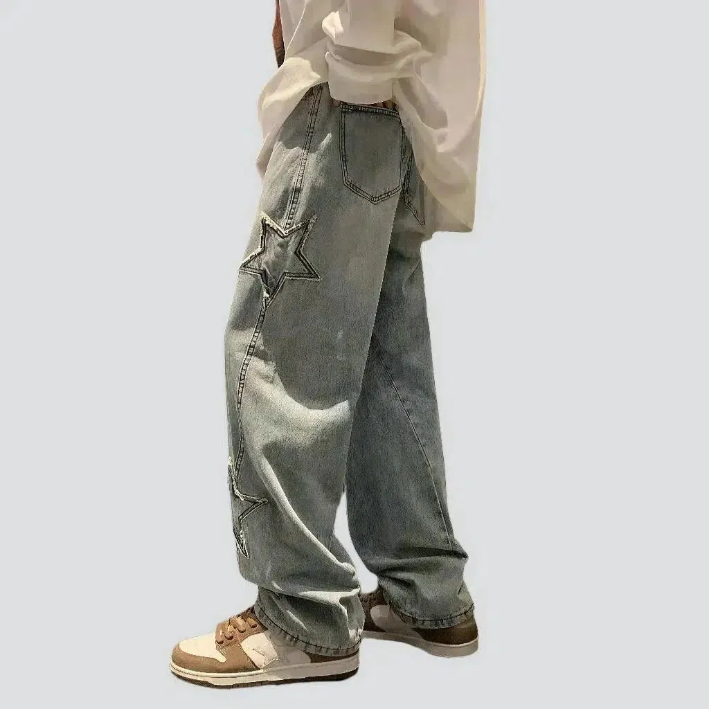 Stars men's sanded jeans