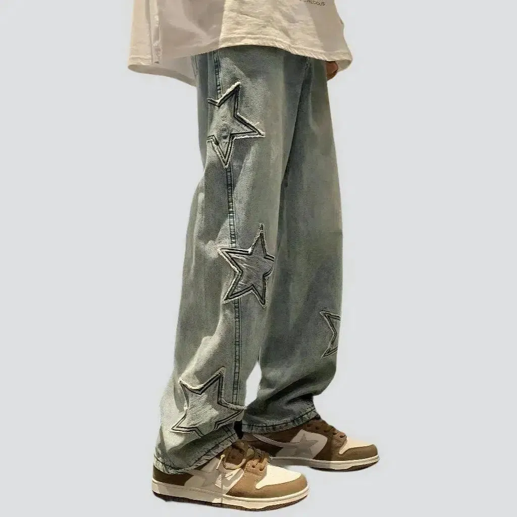 Stars men's sanded jeans
