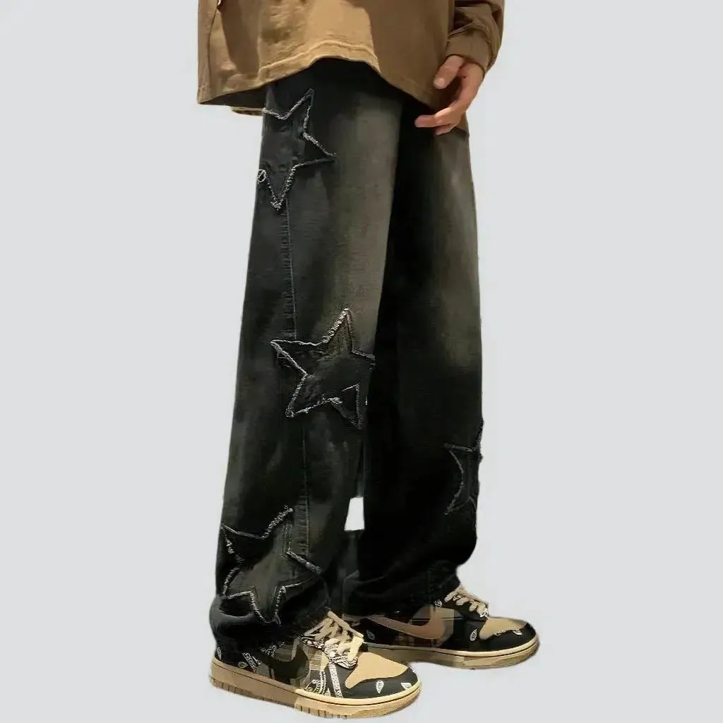 Stars men's sanded jeans