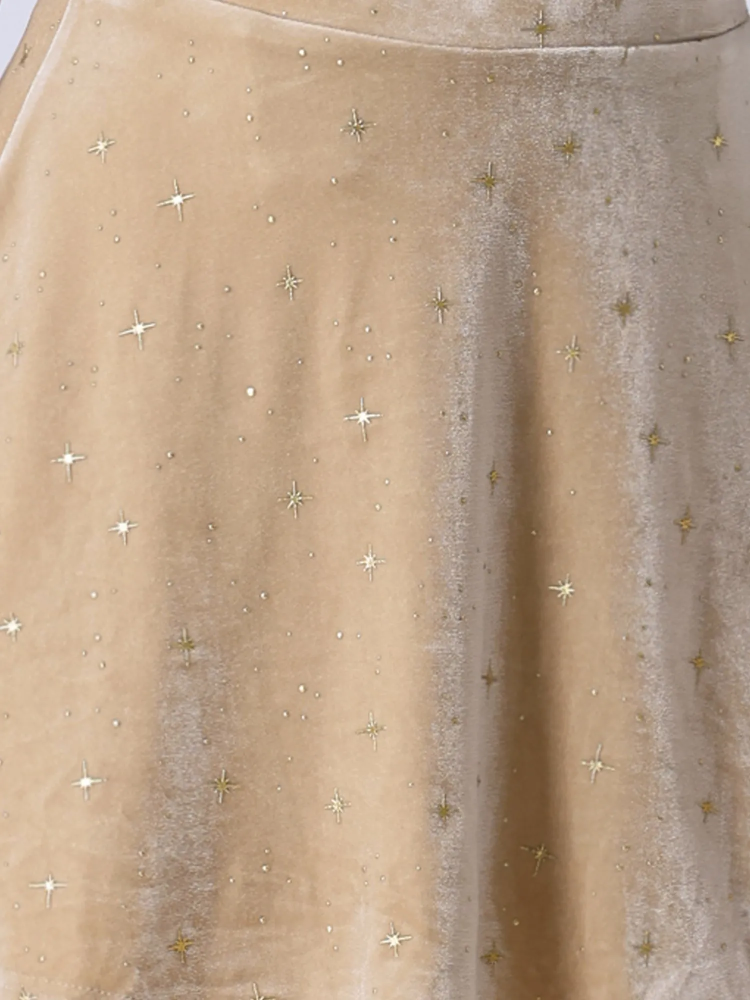 Stars Velvet High Waist Mini Pinafore Overall Suspender Skirt
