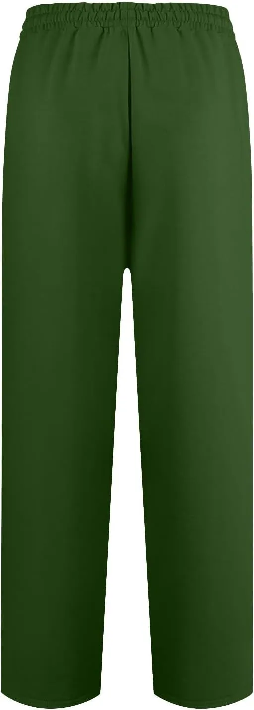 Straight Leg Sweatpants for Women Interior Drawstring Low Rise Sweatpants Athletic Fleece Joggers with Pockets