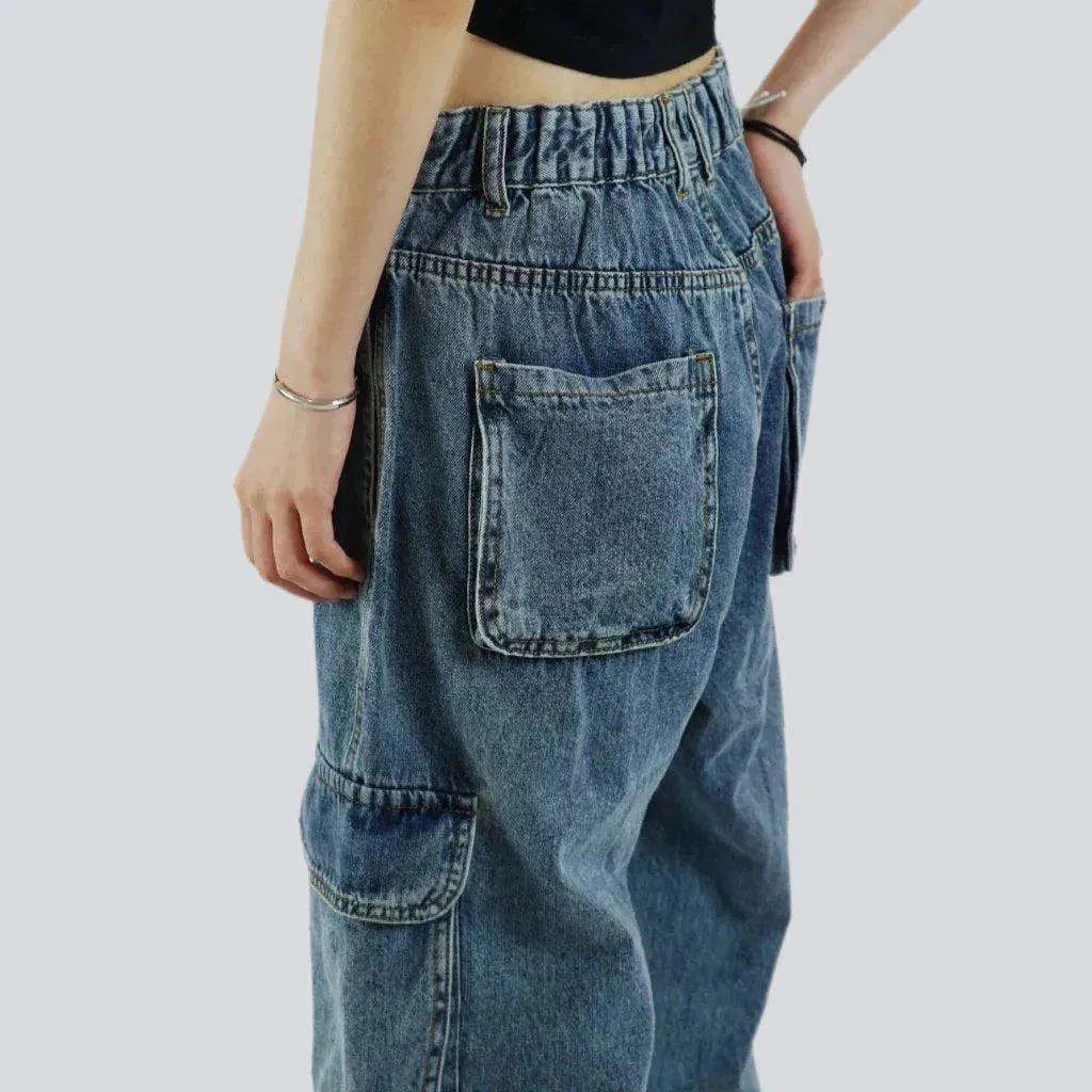 Street design baggy cargo jeans