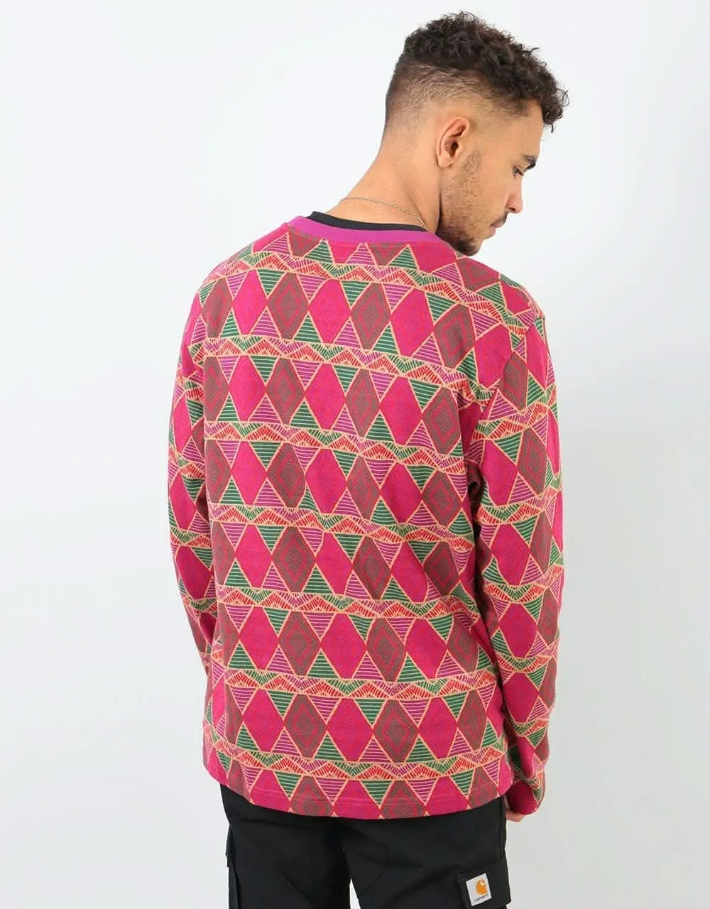 Stüssy Cuzco L/S Crew - Berry