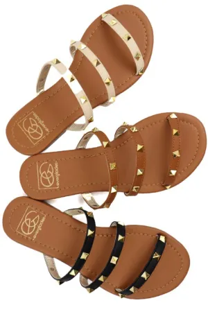 Studded Sandals -Multiple Colors