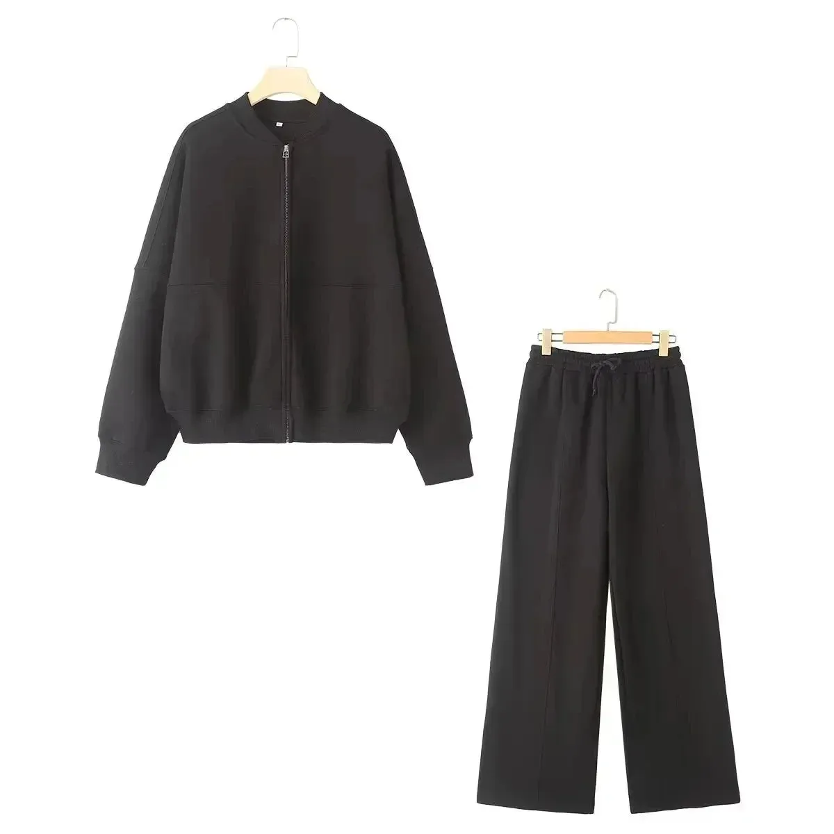 Sweater cardigan and joggers tracksuit set comfy wear