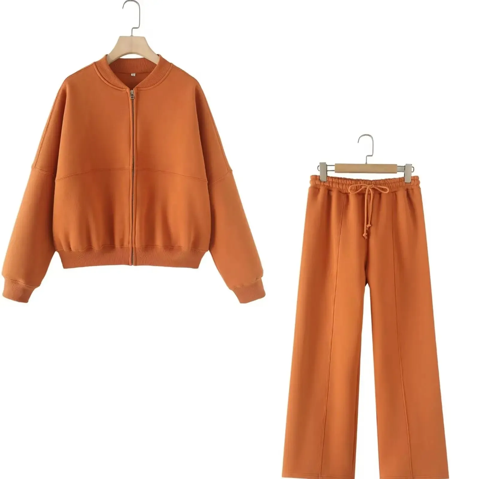 Sweater cardigan and joggers tracksuit set comfy wear