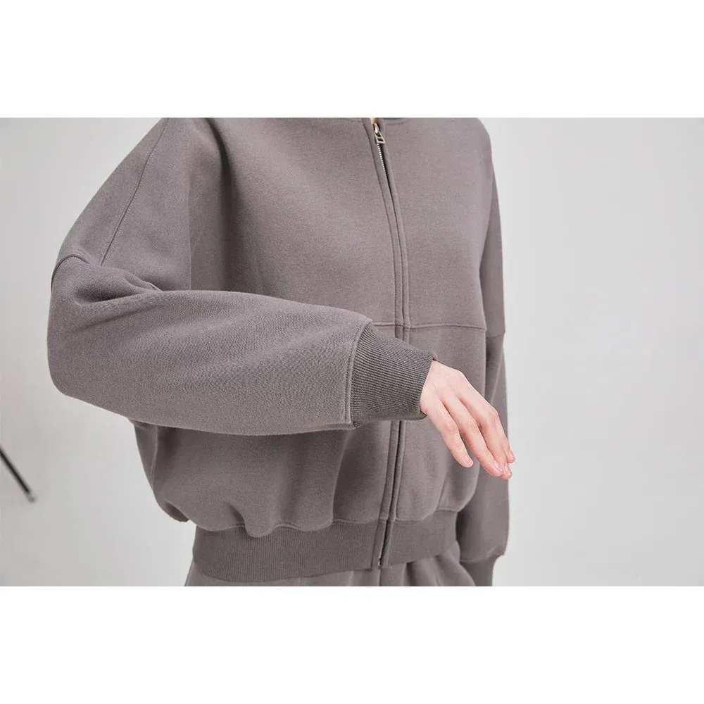 Sweater cardigan and joggers tracksuit set comfy wear