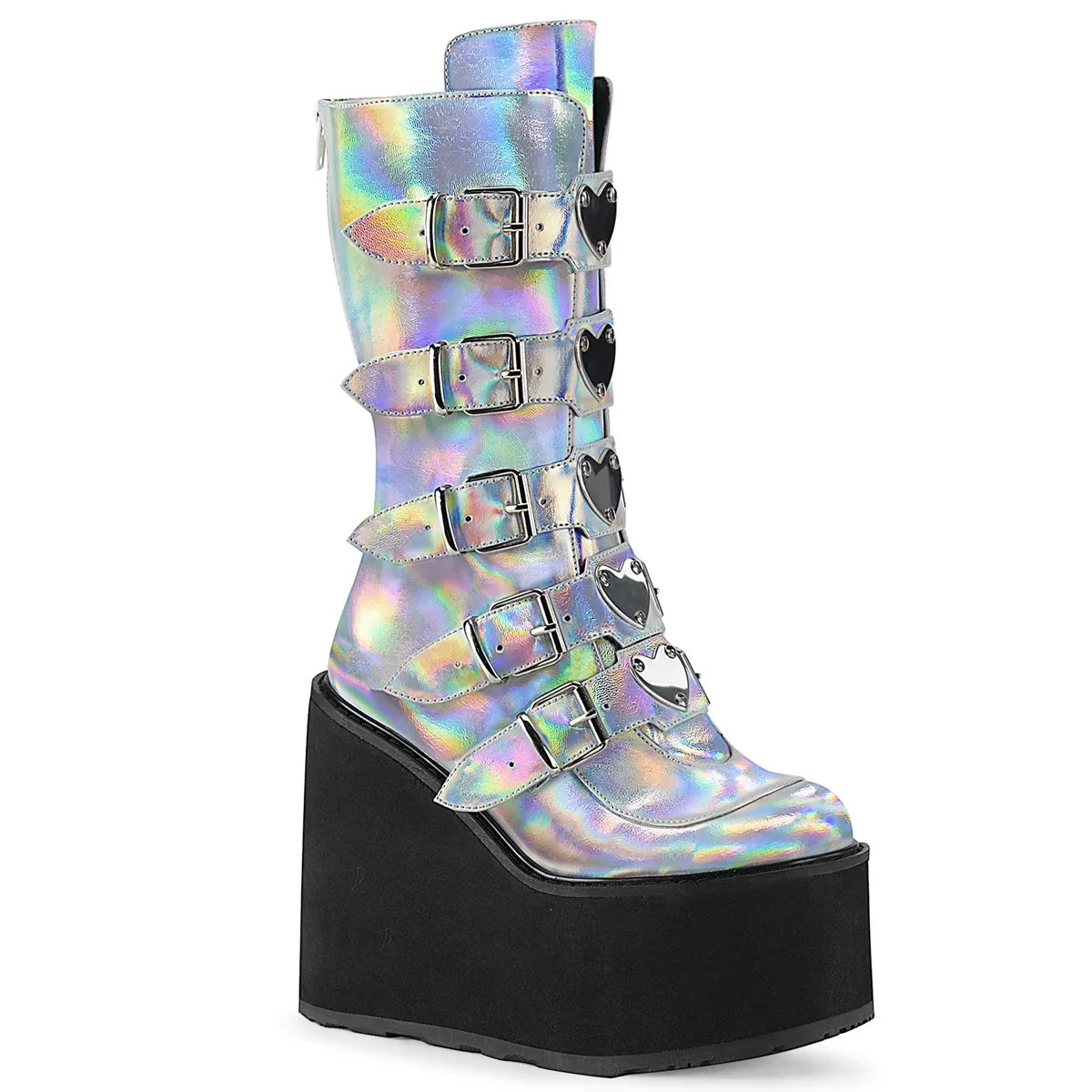 SWING-230 Demoniacult Alternative Footwear Women's Knee High Boots