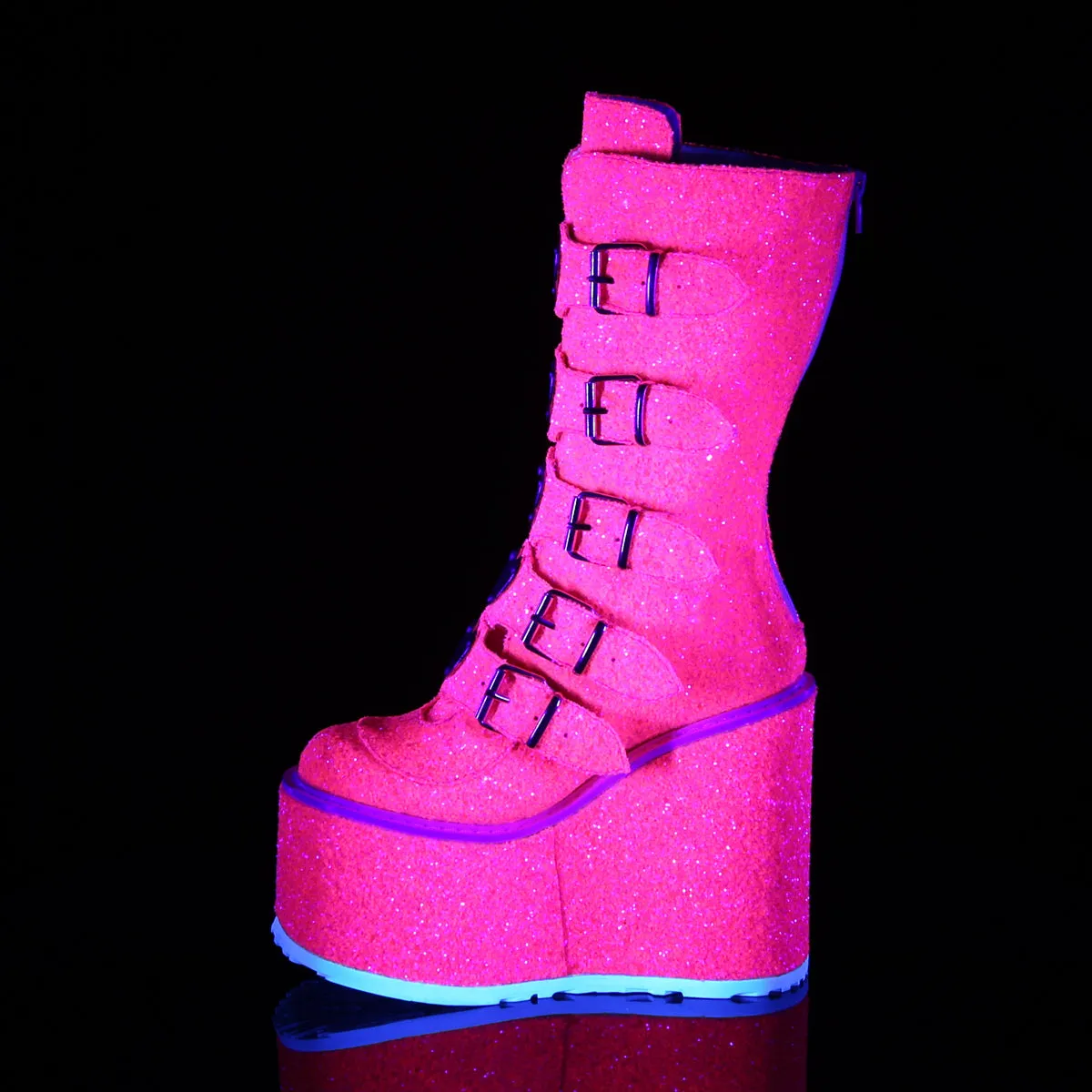 SWING-230G Demoniacult Alternative Footwear Women's Knee High Boots