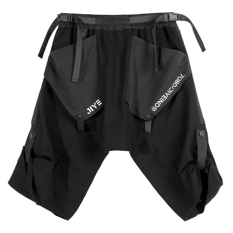 TECHWEAR CARGO PANTS ' Kokuto 'Short Cargo Pants