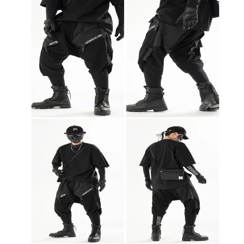TECHWEAR CARGO PANTS ' Kokuto 'Short Cargo Pants