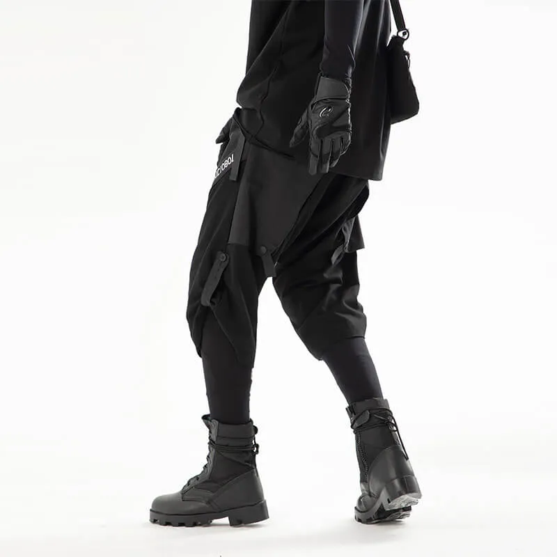 TECHWEAR CARGO PANTS ' Kokuto 'Short Cargo Pants