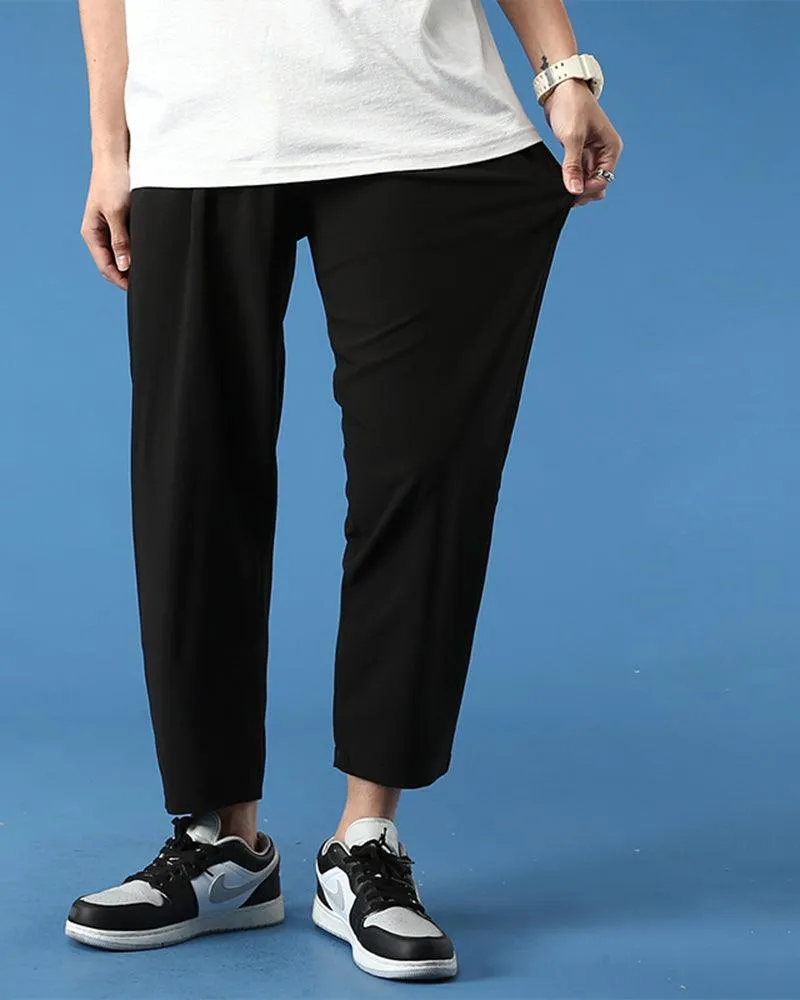 Techwear Ice Silk Straight Leg Pants