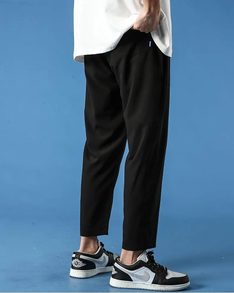 Techwear Ice Silk Straight Leg Pants