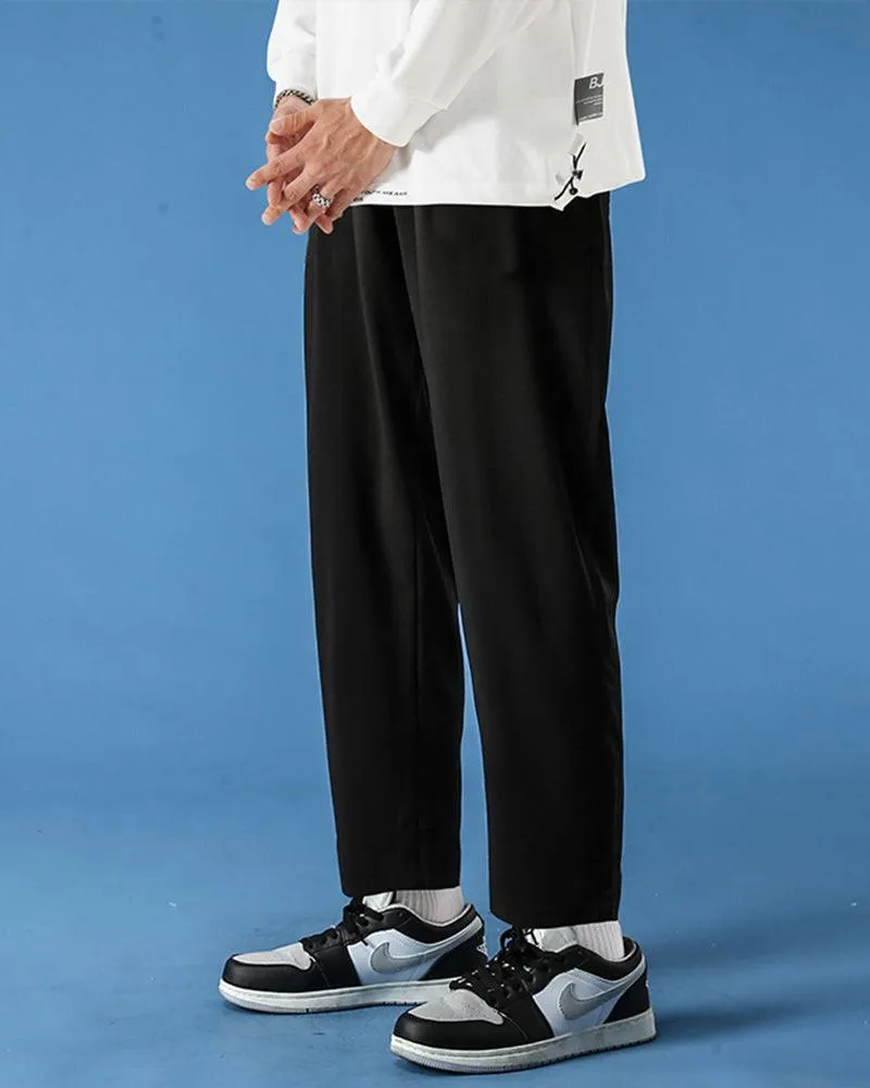Techwear Ice Silk Straight Leg Pants