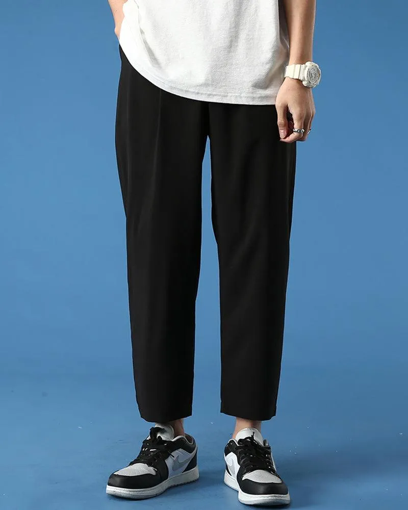 Techwear Ice Silk Straight Leg Pants