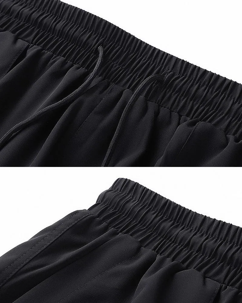 Techwear Ice Silk Straight Leg Pants