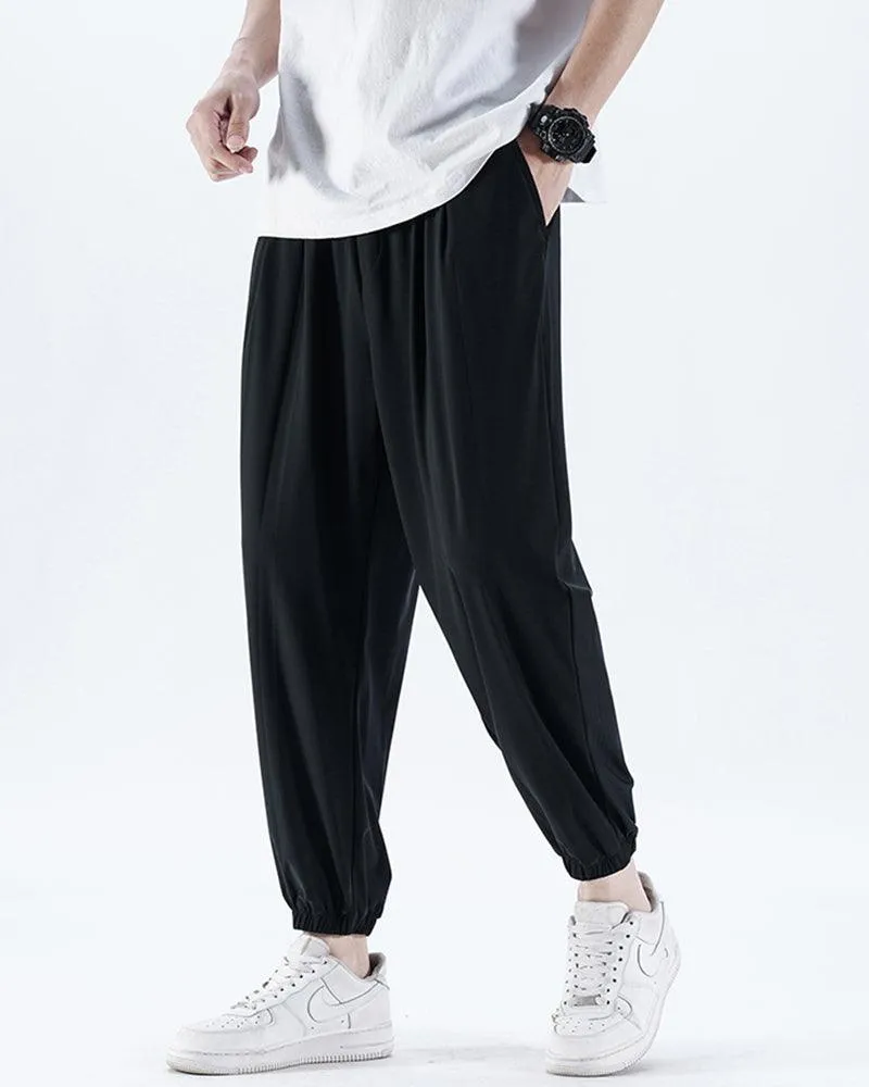 Techwear Summer Ice Silk Jogger Pants