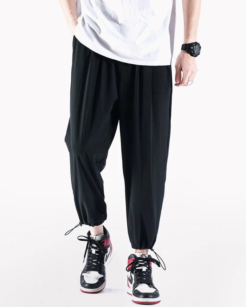Techwear Summer Ice Silk Jogger Pants