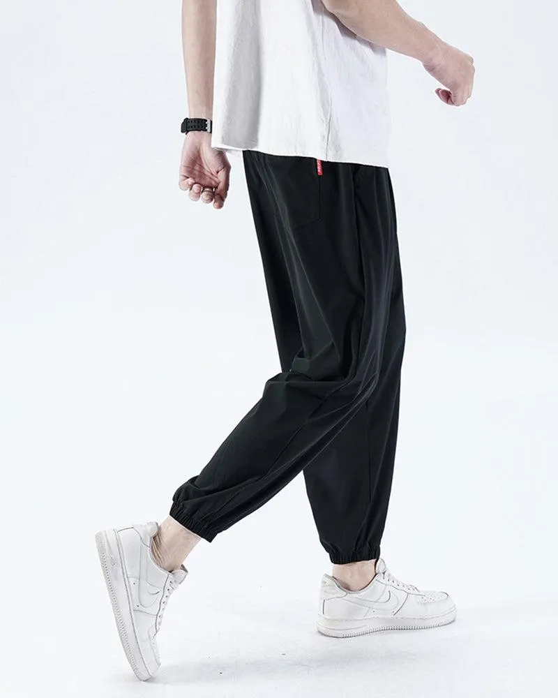 Techwear Summer Ice Silk Jogger Pants