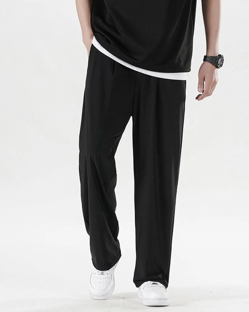 Techwear Summer Ice Silk Wide Leg Pants