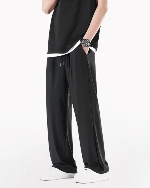 Techwear Summer Ice Silk Wide Leg Pants