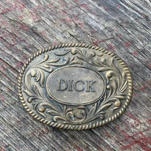 The Kinney Co. 1977 Vintage “Dick” Belt Buckle