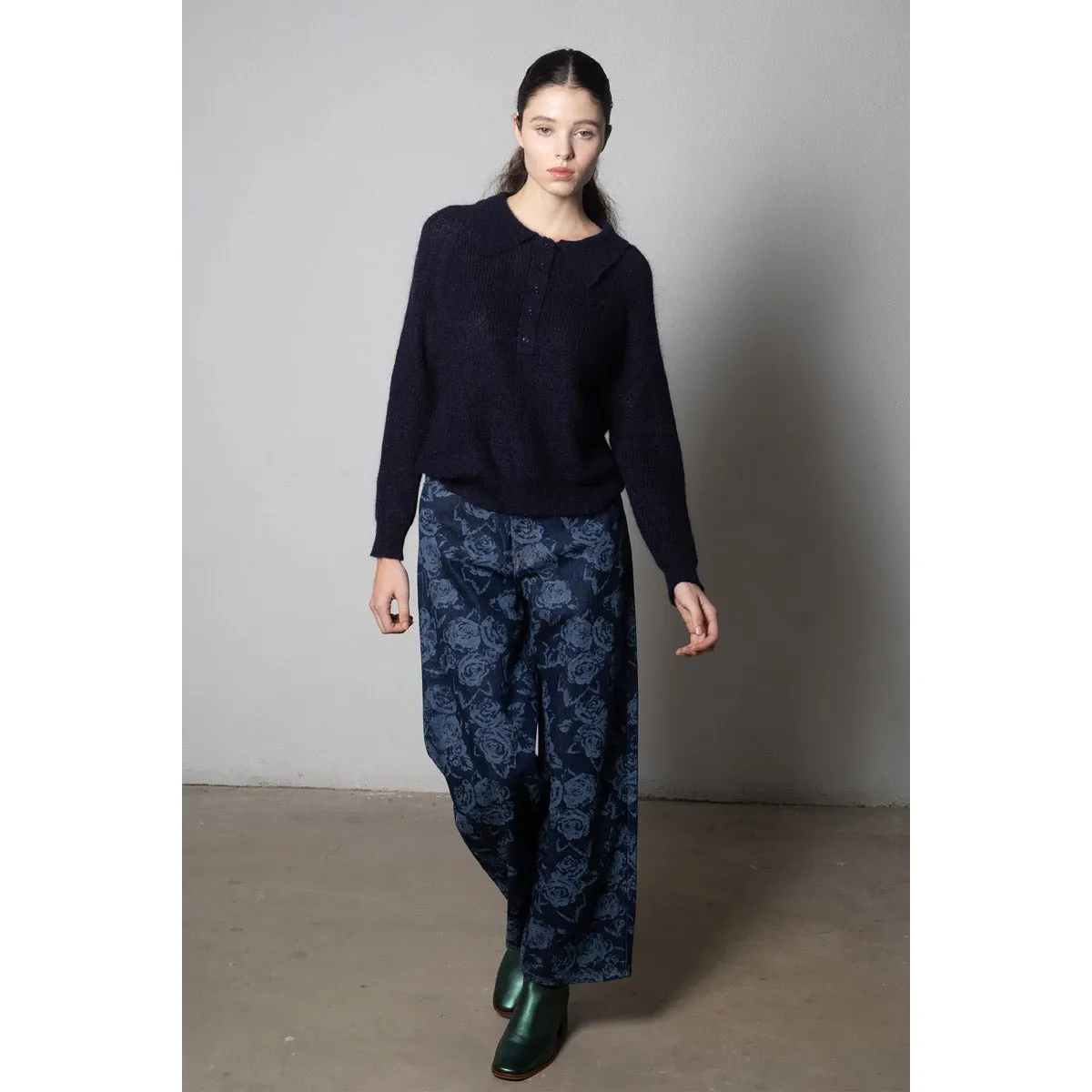 The Tiny Big Sister - Berta roses denim jeans