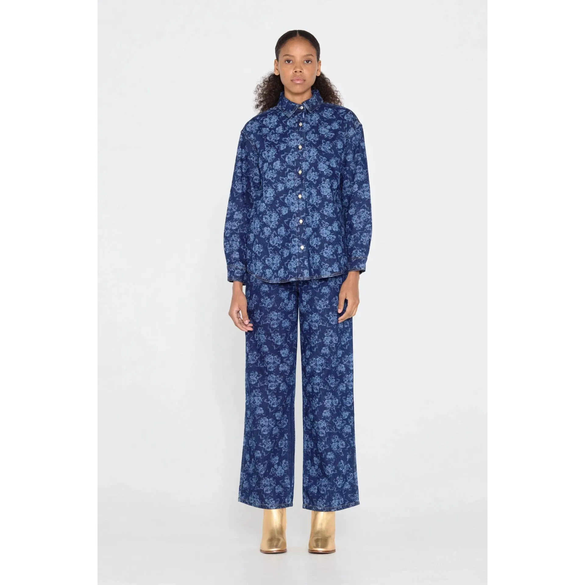 The Tiny Big Sister - Berta roses denim jeans