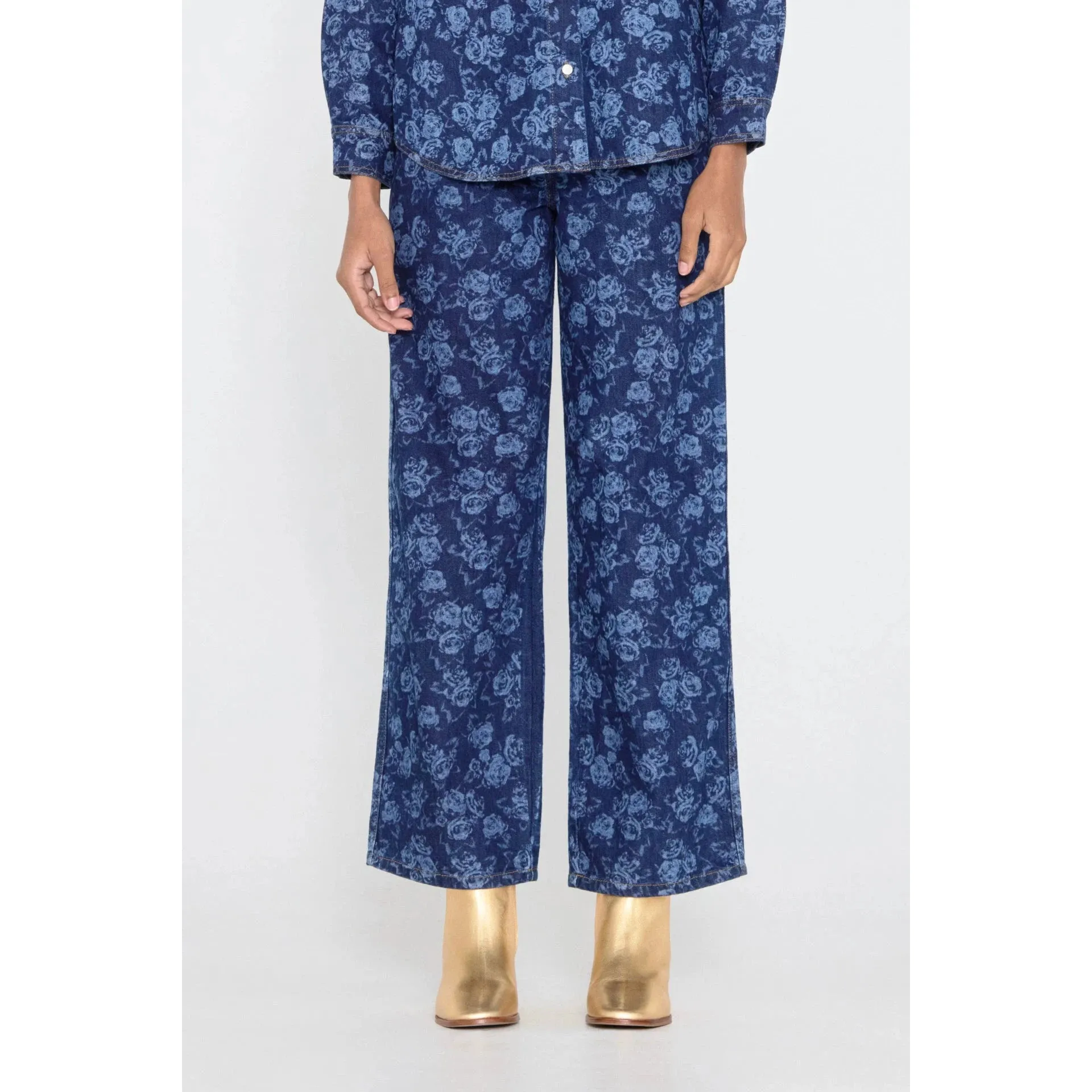 The Tiny Big Sister - Berta roses denim jeans