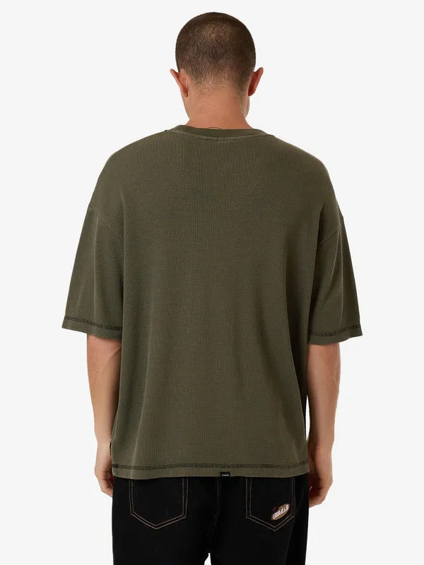 THRILLS Arts & Industrial Box Fit Oversize Short Tee - GRAPE LEAF