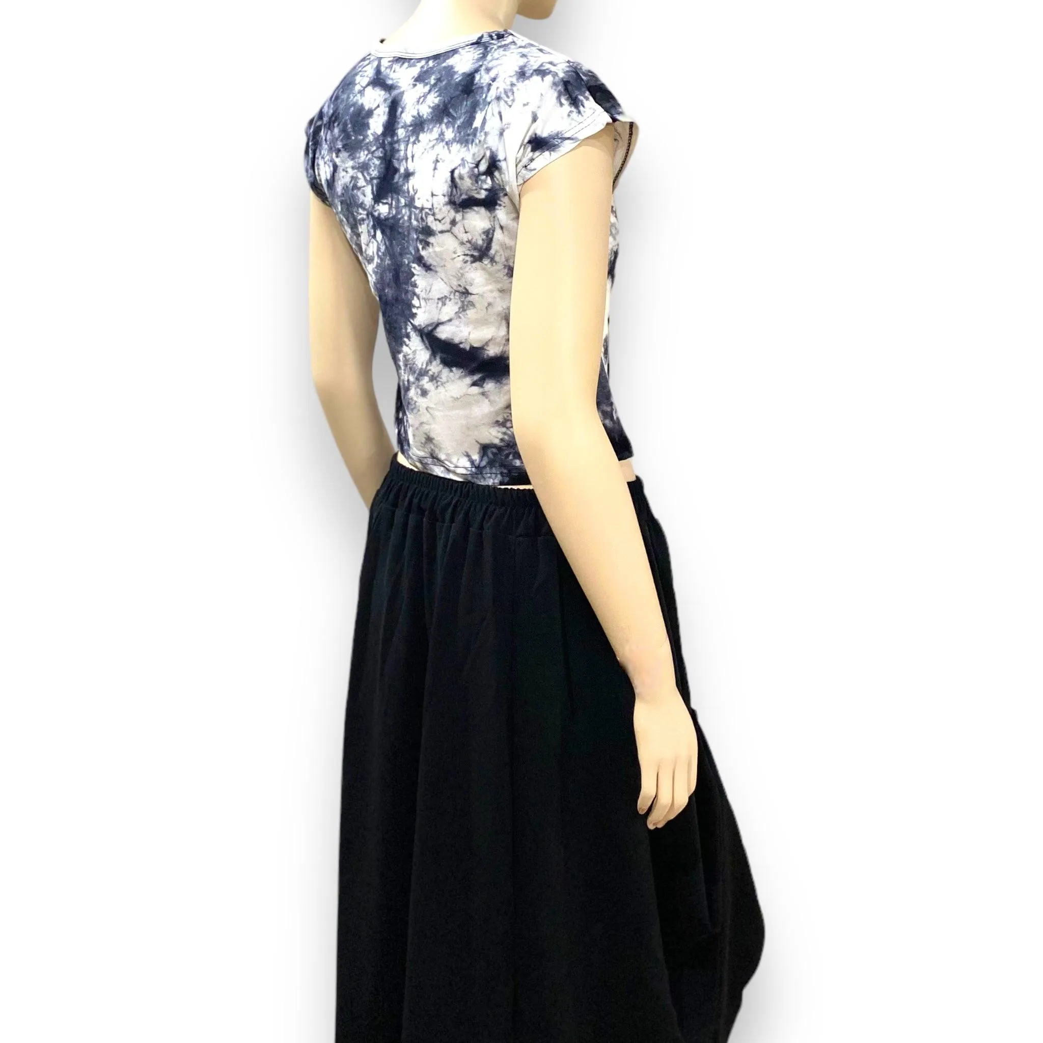 Tie Dye Marilyn Monroe Crop Top