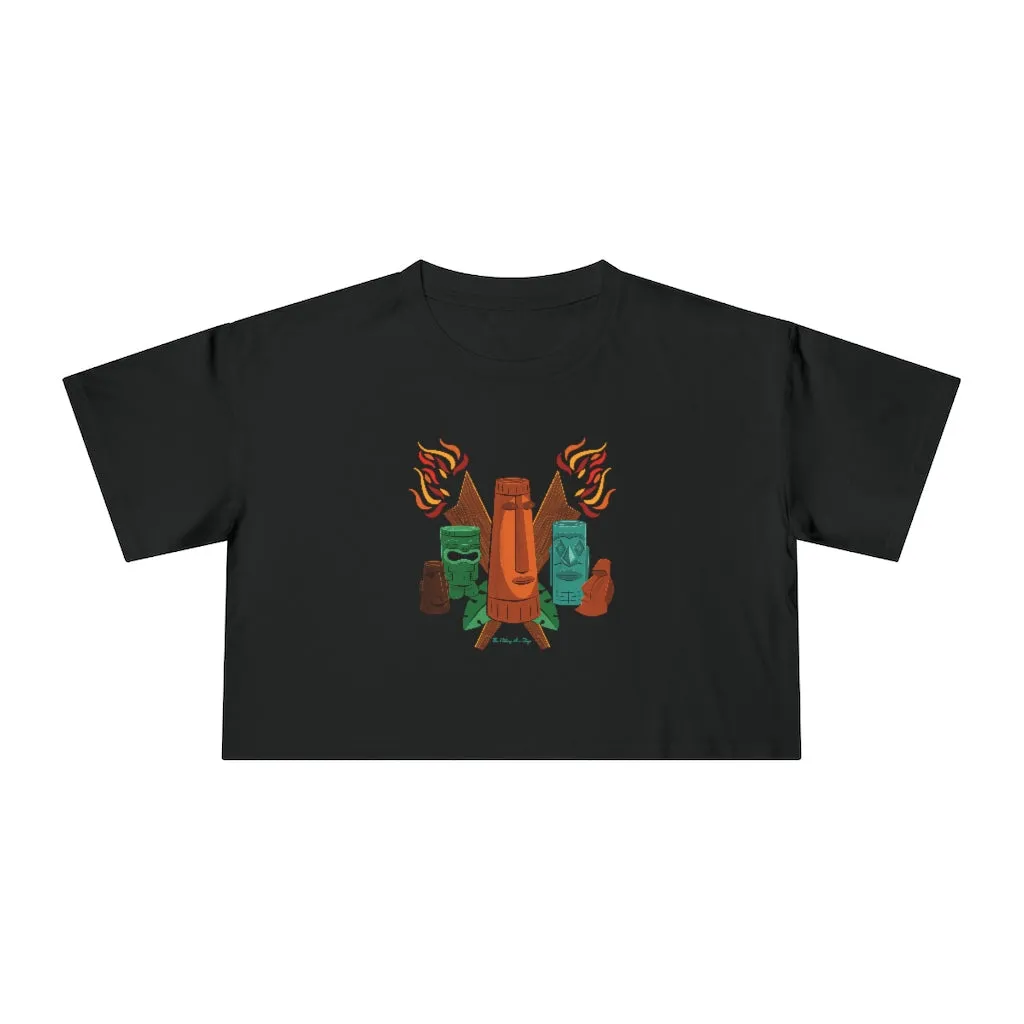 Tiki Torch Crop Tee