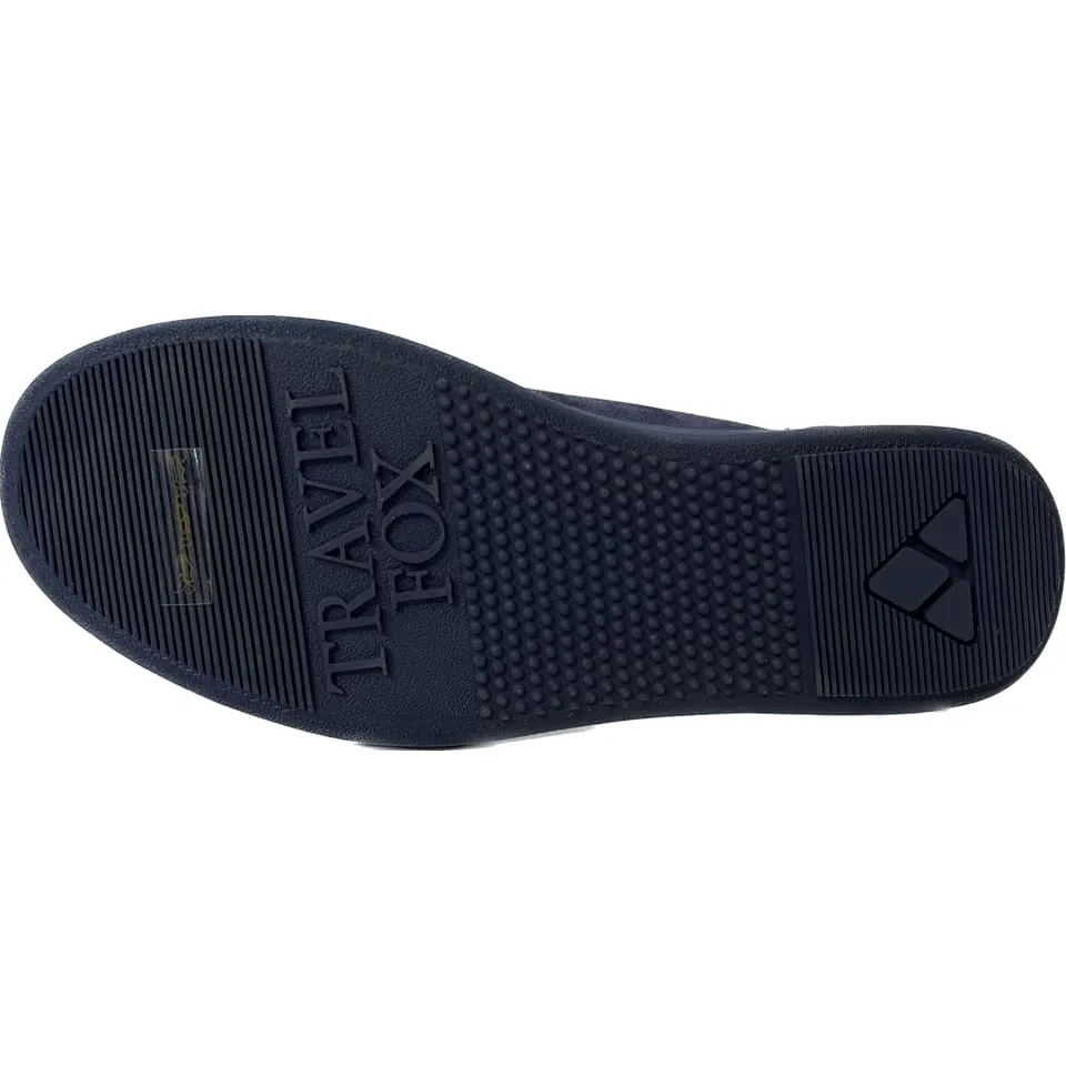 Travel Fox Malibu Men's Navy Blue Suede Mid Top Sneakers 915601 247