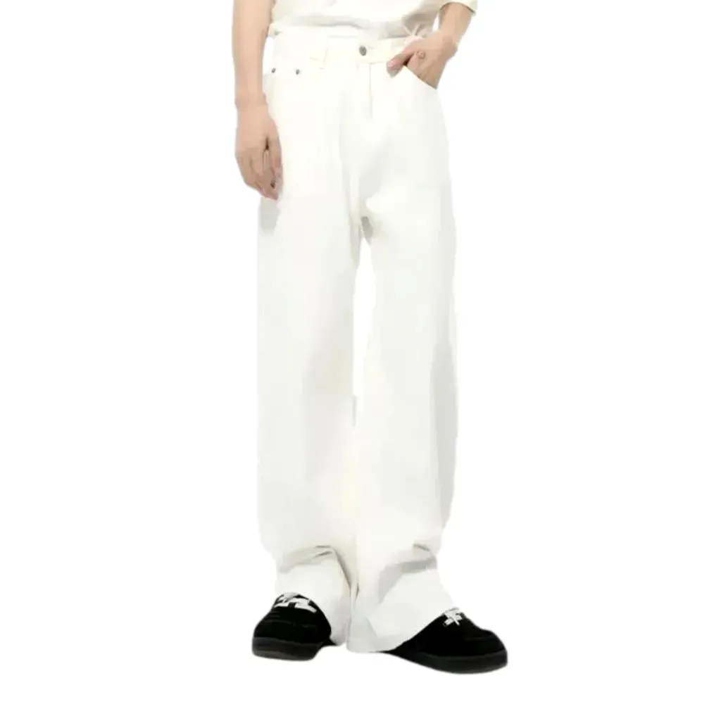 Trendy casual medium rise jeans pants for men