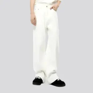 Trendy casual medium rise jeans pants for men