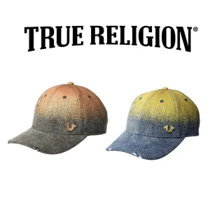 True Religion Men's Athletic Designer Fashion Metallic Denim Baseball Cap Hat