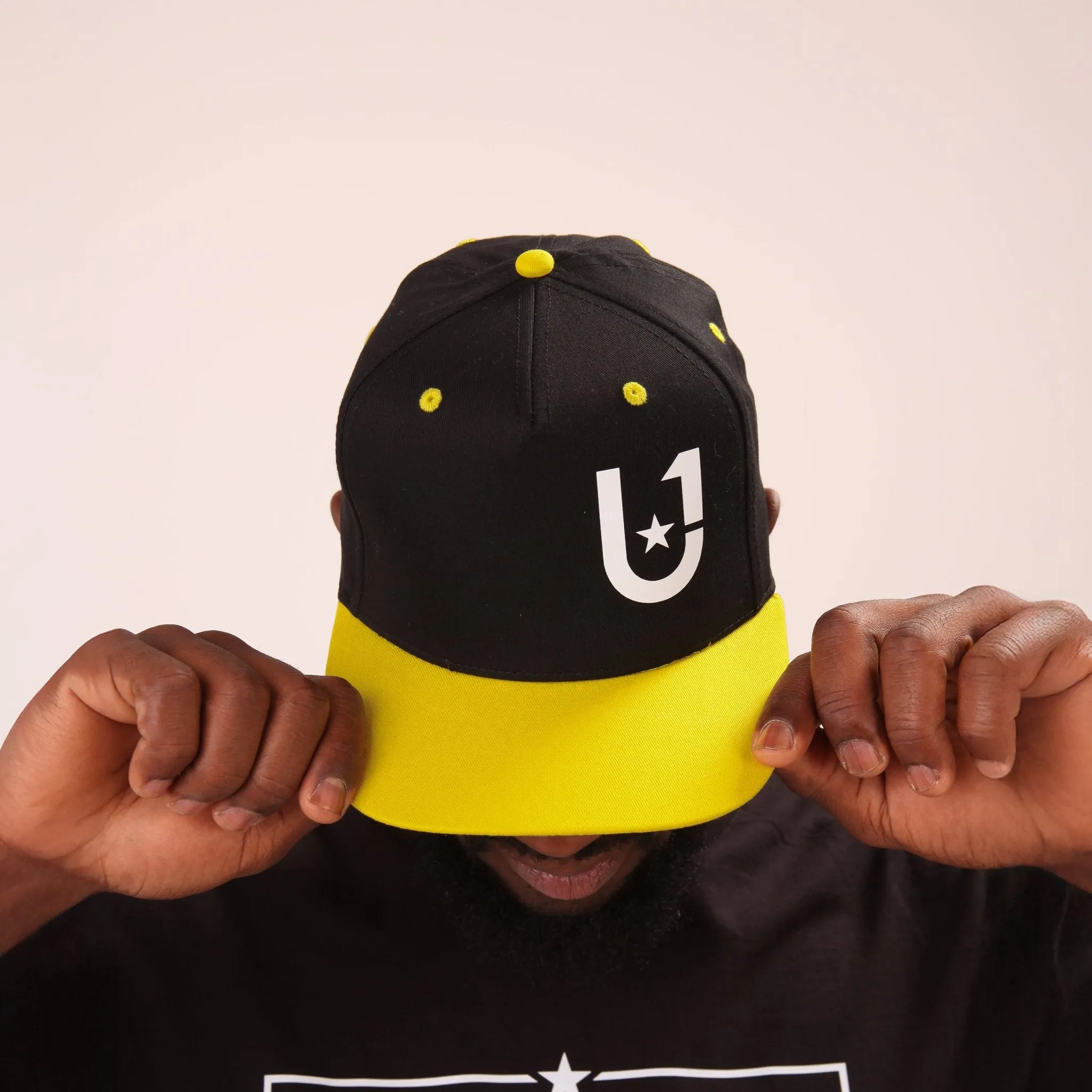 U1 Classic Mens Baseball Cap - U1 Yellow Mens Baseball Hat