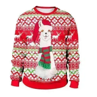 Ugly Christmas Sweater For gift Santa Deer Elf Funny Pullover