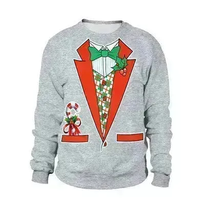 Ugly Christmas Sweater For gift Santa Deer Elf Funny Pullover