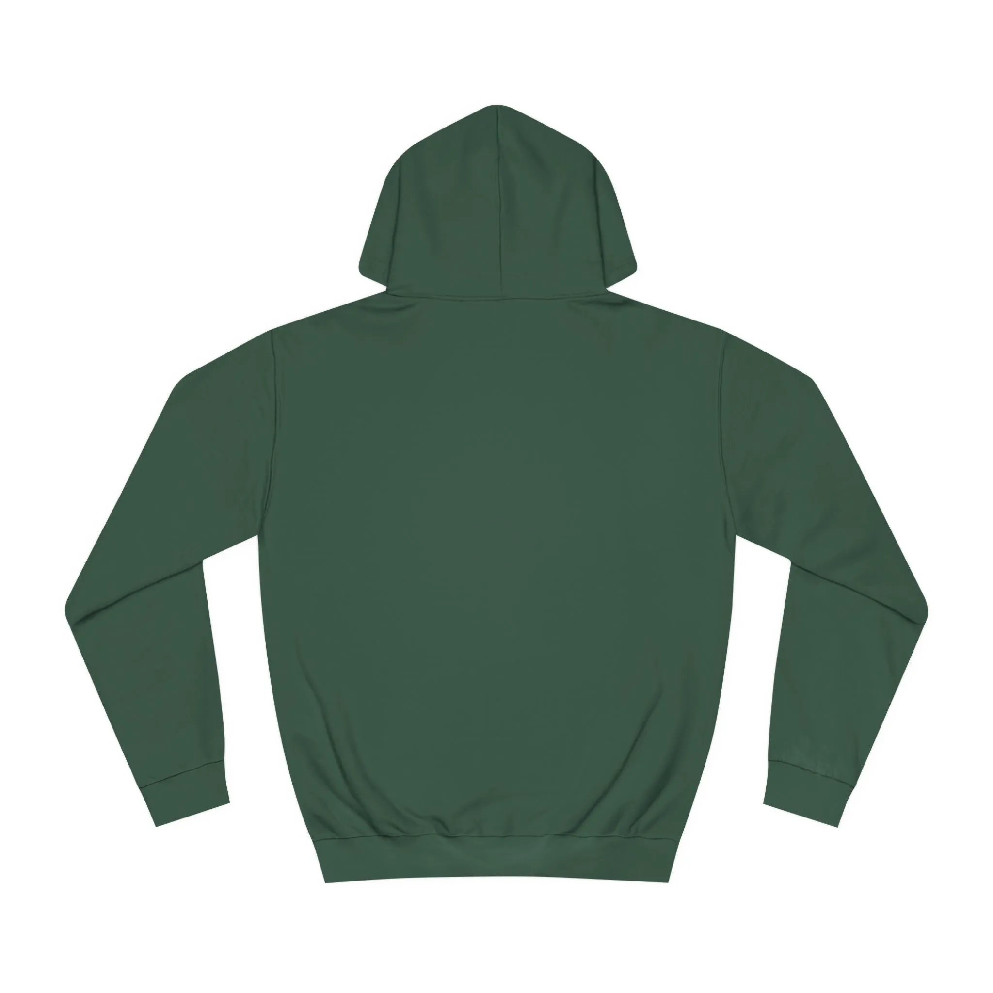 Unisex College Hoodie - 80% cotton, 20% polyester - A cute white kitten sitting up with blue eyes
